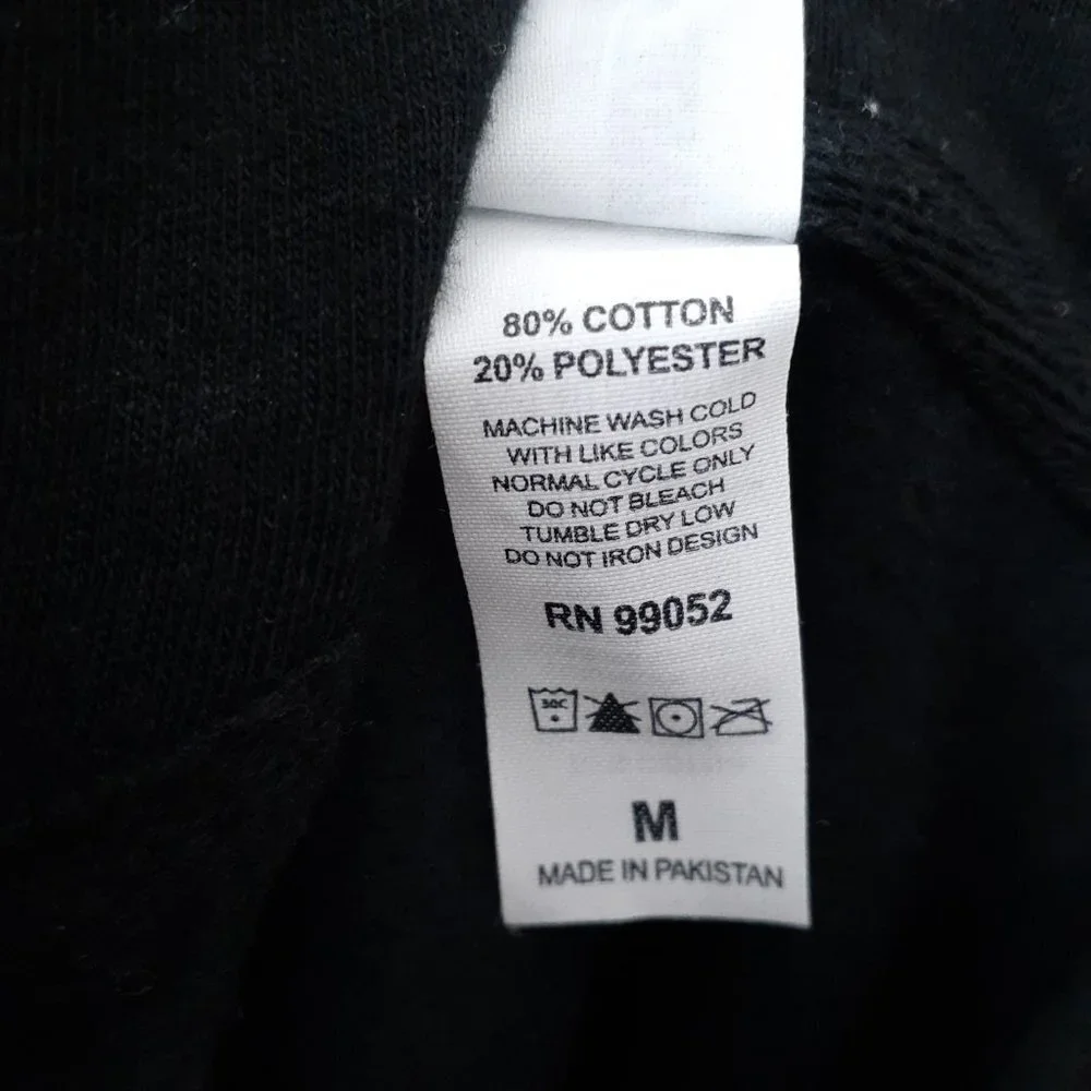 Independent Alien Hoodie M Black Neon Yellow Green 633A - Picture 5 of 5